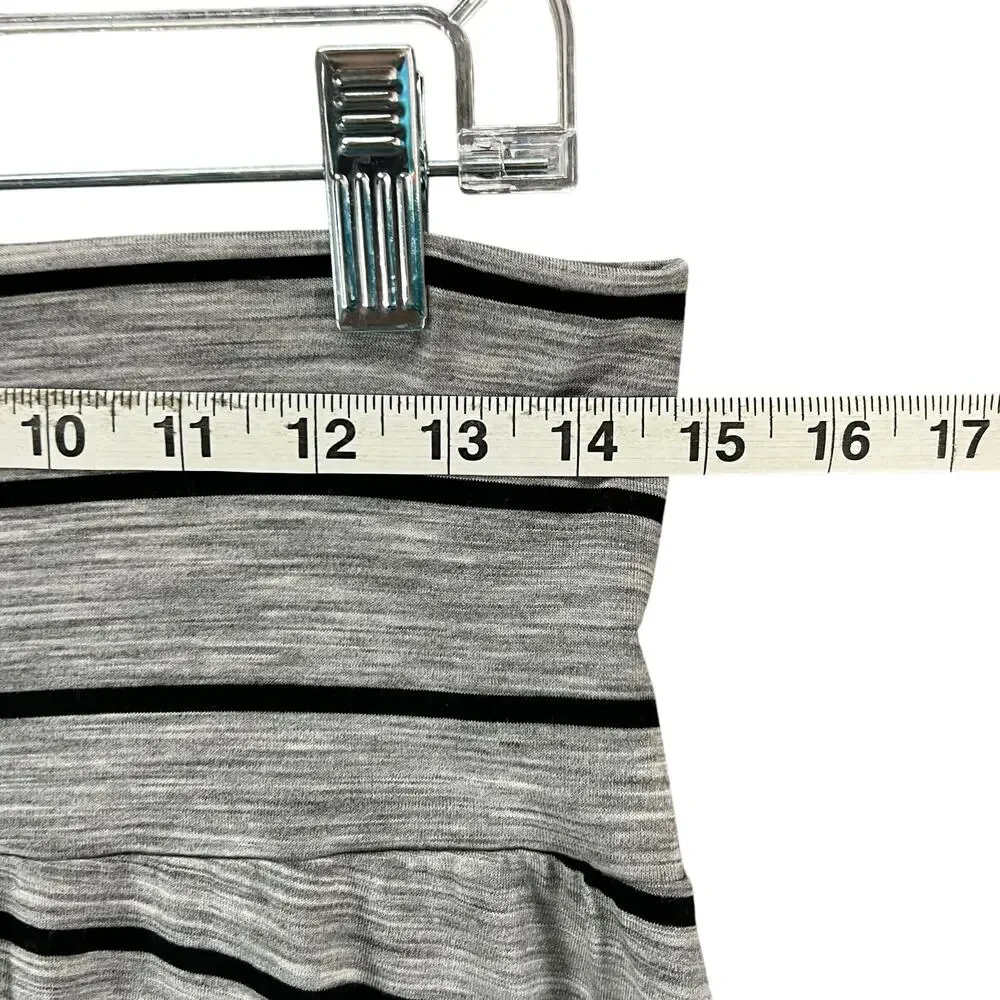 Icebreaker Gray and Black Striped Mini Skirt - Picture 7 of 11
